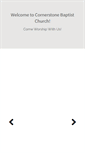 Mobile Screenshot of cornerstonebaptisthbg.com